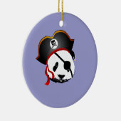 Pirate panda keramisch ornament (Rechts)