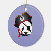 Pirate panda keramisch ornament (Links)
