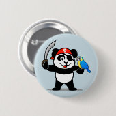 Pirate Panda Ronde Button 5,7 Cm (Voorkant /achterkant)