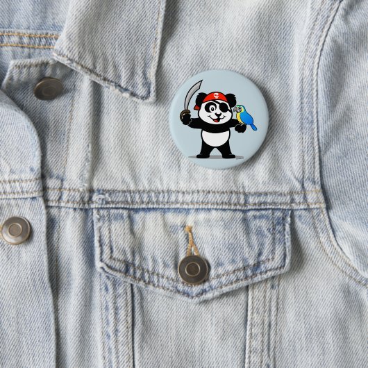 Pirate Panda Ronde Button 5,7 Cm (In situ)