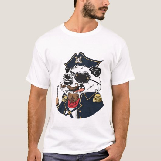 Pirate Panda T-shirt (Voorkant)