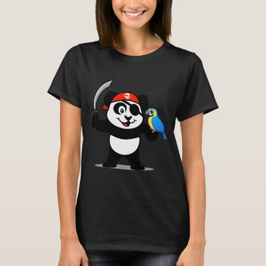 Pirate Panda T-shirt (Voorkant)