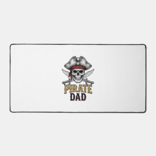 Pirate Papa Schedel Zwaard Vintage Gravure Shirt_1 Bureaumat