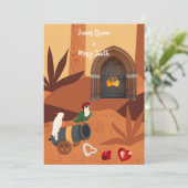 Pirate Papegaaien Treasure van het Hart Bruiloft Kaart (Staand voorkant)