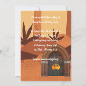 Pirate Papegaaien Treasure van het Hart Bruiloft Kaart (Achterkant)