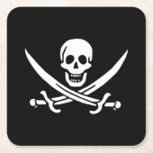 Pirate Paper Coasters Kartonnen Onderzetters (Voorkant)