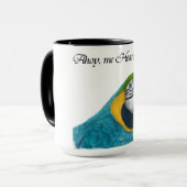 Pirate Parrot "Ahoy, me Hearties" mok (Voorkant links)