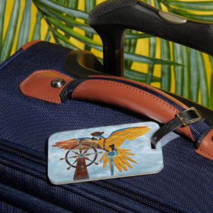 Pirate Parrot Bagagelabel