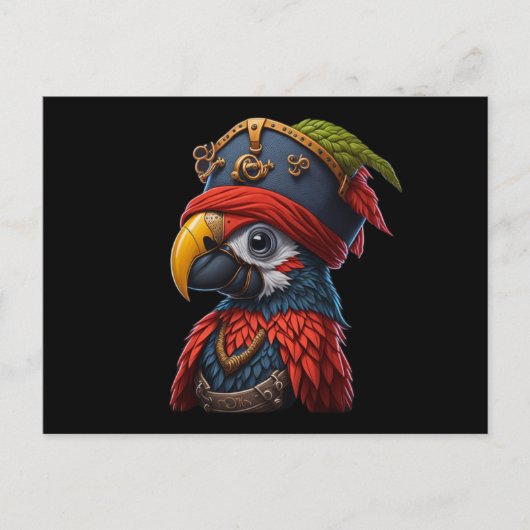 Pirate Parrot Briefkaart (Voorkant)