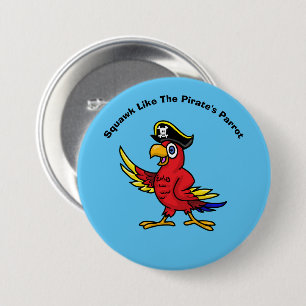 Pirate Parrot Button