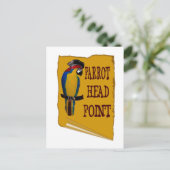 Pirate Parrot Head Briefkaart (Staand voorkant)