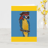 PIRATE PARROT KAART (Gele Bloem)