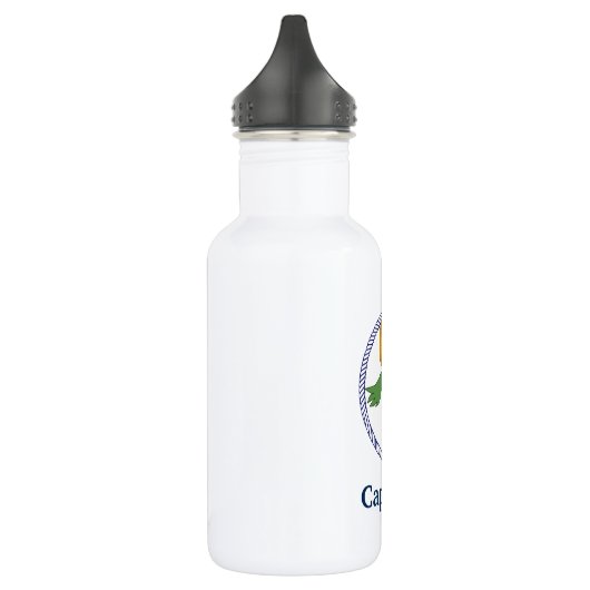 Pirate Parrot Monogrammed Nautical Waterfles (Links)