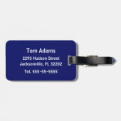 Pirate Parrot Nautical Gepersonaliseerd Bagagelabel (Achterkant horizontaal)