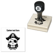 Pirate Parrot Rubberstempel (Gestempeld)