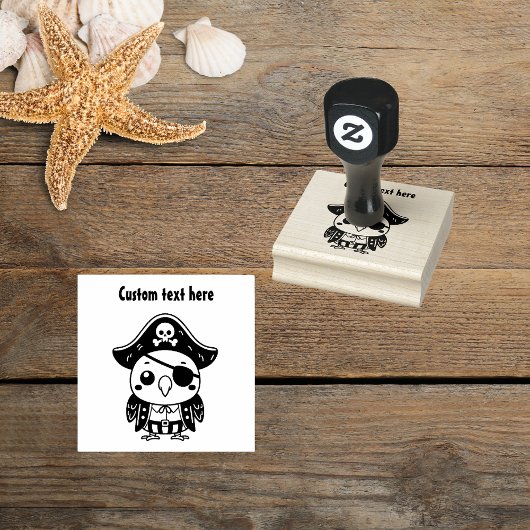 Pirate Parrot Rubberstempel