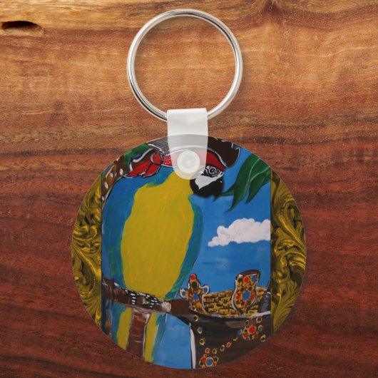 Pirate Parrot Sleutelhanger (Voorkant)