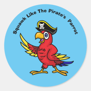 Pirate Parrot Stickers