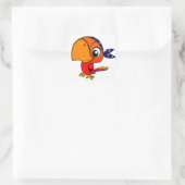 Pirate Parrot Vierkante Sticker (Tas)