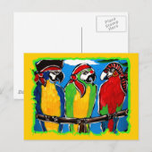 PIRATE PARROTS BRIEFKAART (Voorkant / Achterkant)