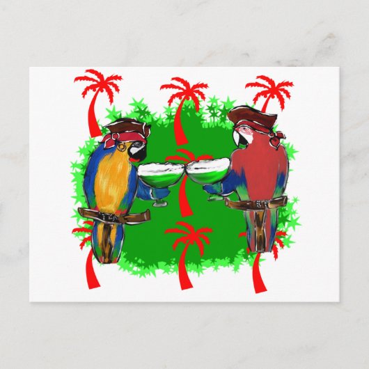 PIRATE PARROTS BRIEFKAART (Voorkant)