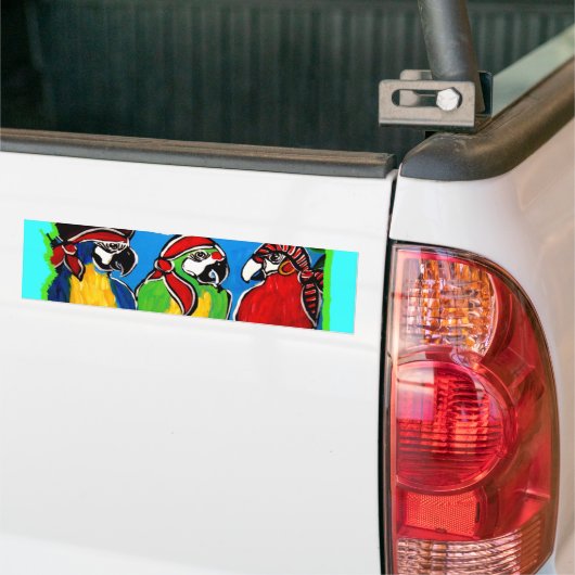 PIRATE PARROTS BUMPERSTICKER (Op Truck)