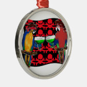 Pirate Parrots Metalen Ornament (Rechts)