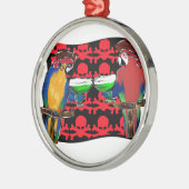Pirate Parrots Metalen Ornament (Links)