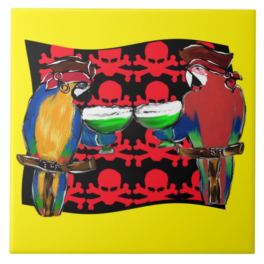 PIRATE PARROTS TEGELTJE (Voorkant)