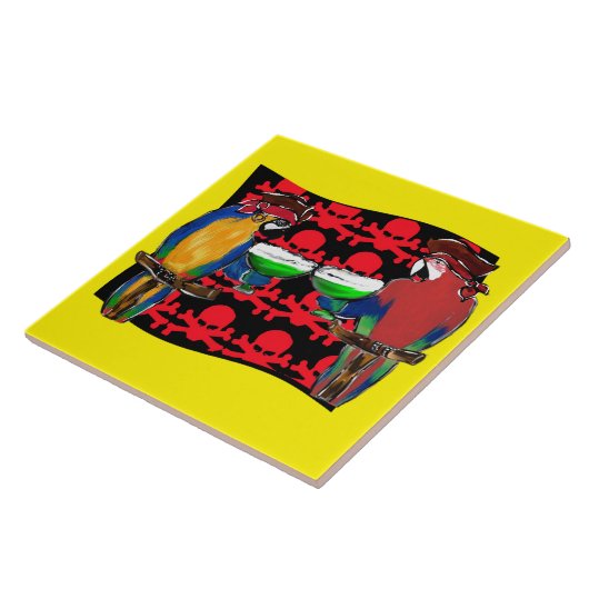 PIRATE PARROTS TEGELTJE (Zijkant)