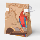 Pirate partij gunst tassen - bedankdoosjes (Achterkant)