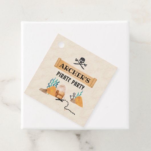 Pirate partij label, Pirate Bedankjes Labels (In situ)