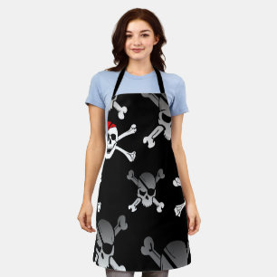 Pirate Party Apron (schedel en Botten) Schort