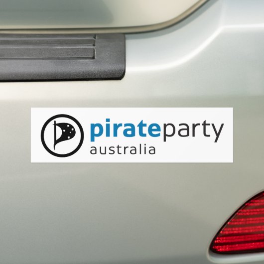 Pirate Party Australia Bumpersticker (Op auto)
