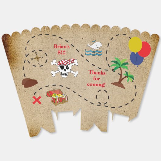 Pirate Party Bedankdoosjes (Ongevouwen)