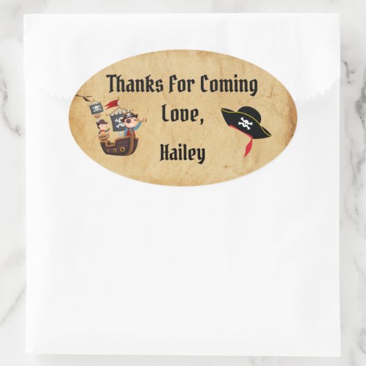 Pirate Party Dank u Sticker (Tas)