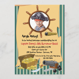 Pirate Party fotouitnodiging Kaart