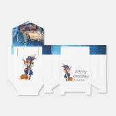 Pirate Party Girl Birthday Favor Box Bedankdoosjes (Uitgevouwen)