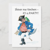 Pirate Party Invitation Kaart (Voorkant)