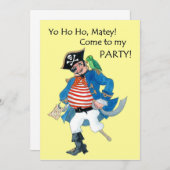 Pirate Party Invitation Kaart (Voorkant / Achterkant)