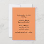 Pirate Party Invitation Kaart (Achterkant)