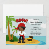 Pirate party kaart (Voorkant / Achterkant)