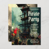 Pirate Party Kaart (Voorkant / Achterkant)