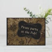 Pirate Party Kaart (Staand voorkant)