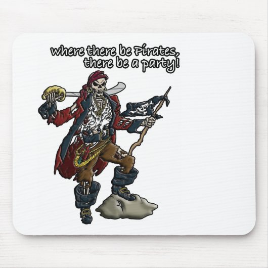 Pirate Party. Muismat (Voorkant)