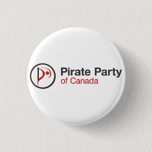 Pirate Party of Canada Ronde Button 3,2 Cm