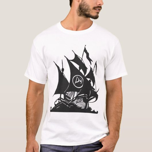 Pirate Party of Canada Ship T-shirt (Voorkant)