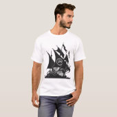 Pirate Party of Canada Ship T-shirt (Voorkant volledig)