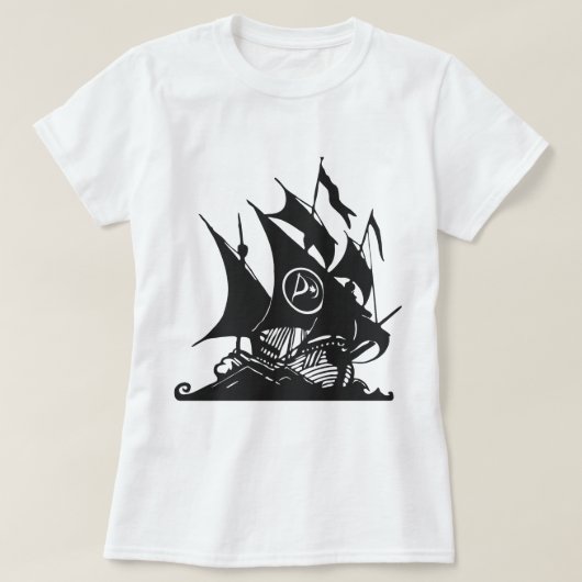 Pirate Party of Canada Ship T-shirt (Design voorkant)