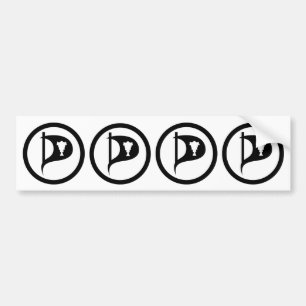 Pirate Party of IJsland Bumpersticker